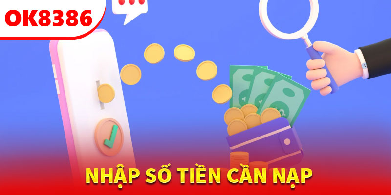 Chọn Nạp tiền ngay trên giao diện trang chủ